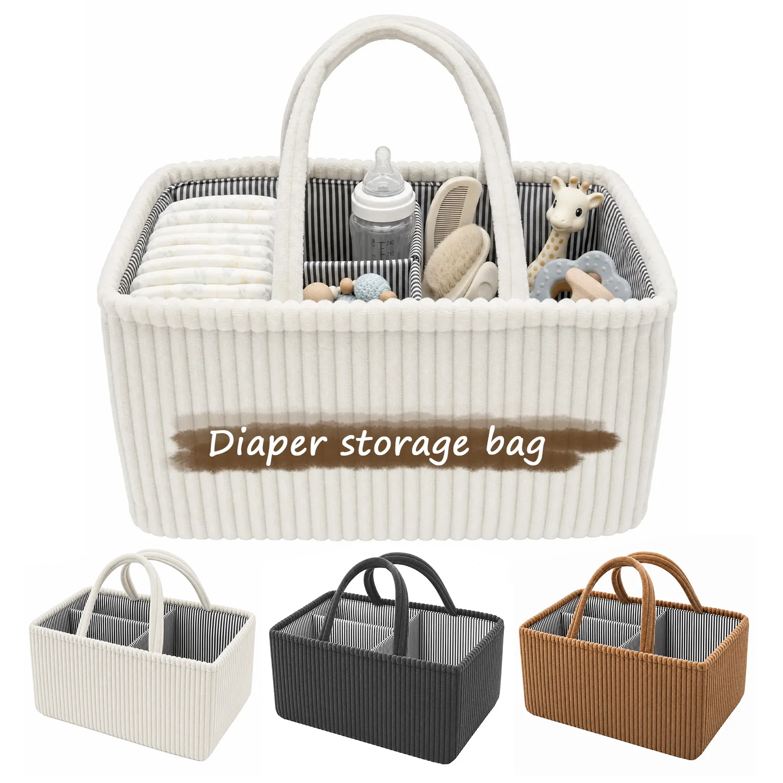 Diaper Caddy Organizer - Baby Diaper Caddy Organizer Foldable Diaper