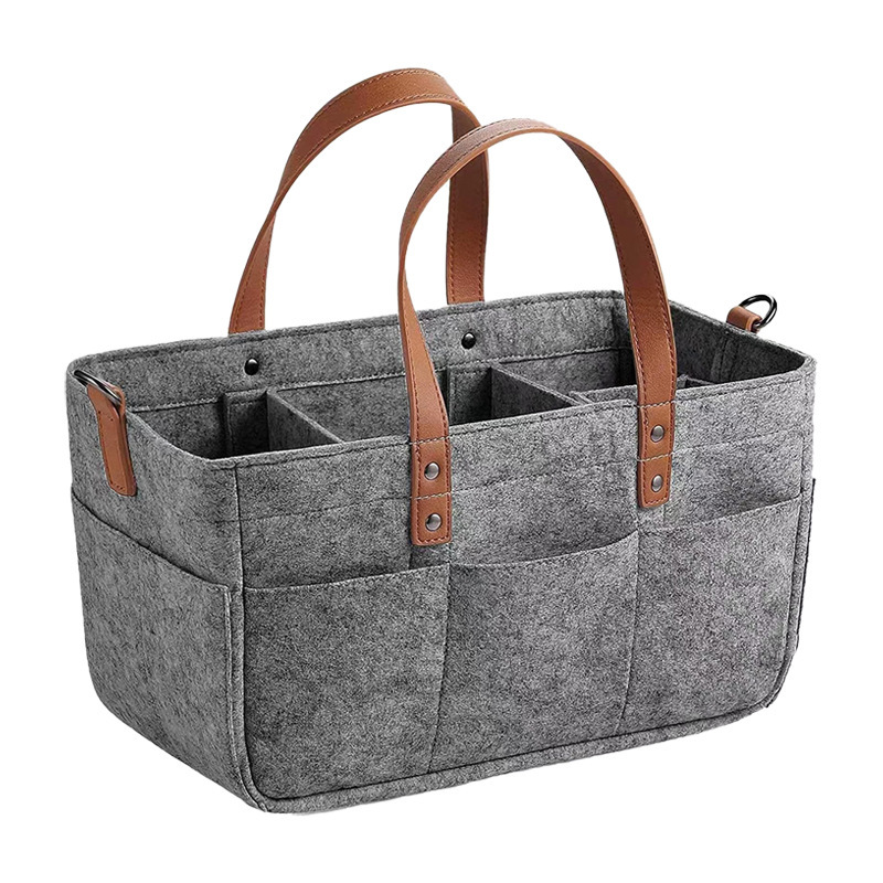 Diaper Caddy Organizer - Automobiles Baby Felt Storage Nursery Organizer