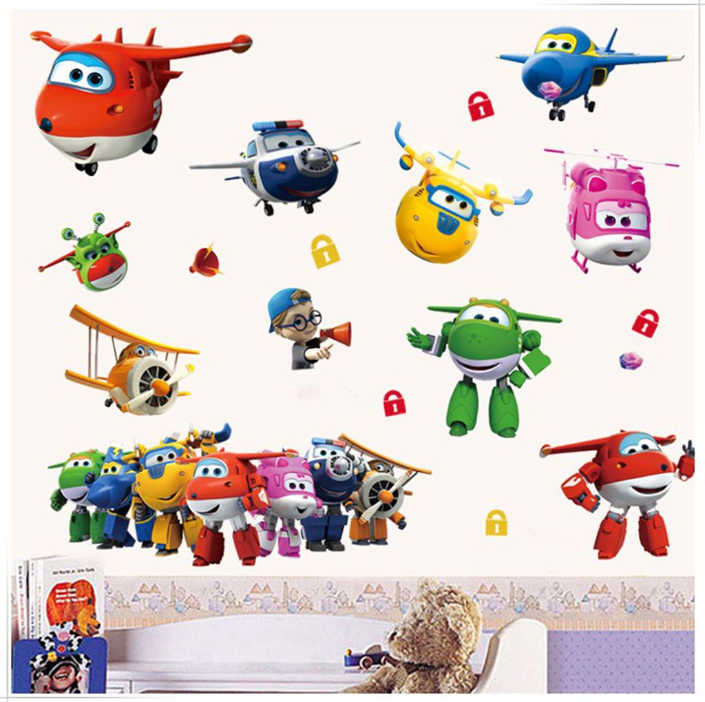 Hot Cartoon Super Wings Deform - Baby Nursery Artwork 评论和价格