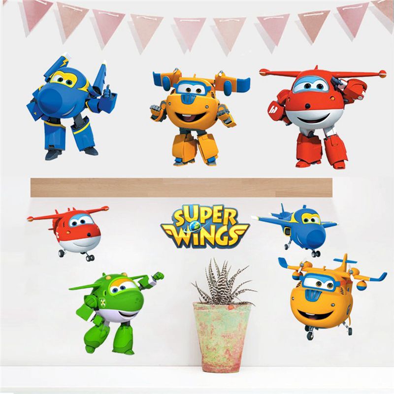 Hot Cartoon Super Wings Deform - Baby Nursery Artwork 评论和价格