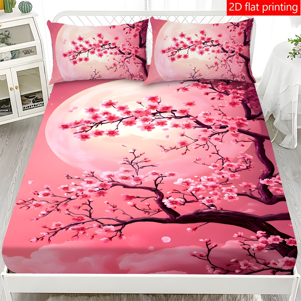 Pink Moon Cherry Blossom Tree  - Baby Nursery Bedding 评论和价格
