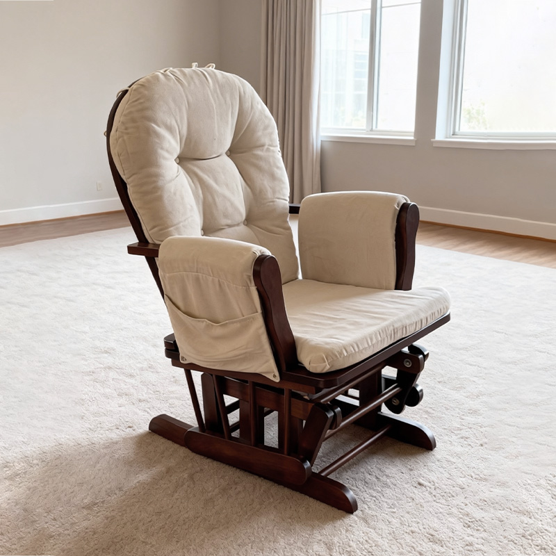 Modern Wood Glider Cushion Mat - Baby Nursery Glider Chair 评论和价格
