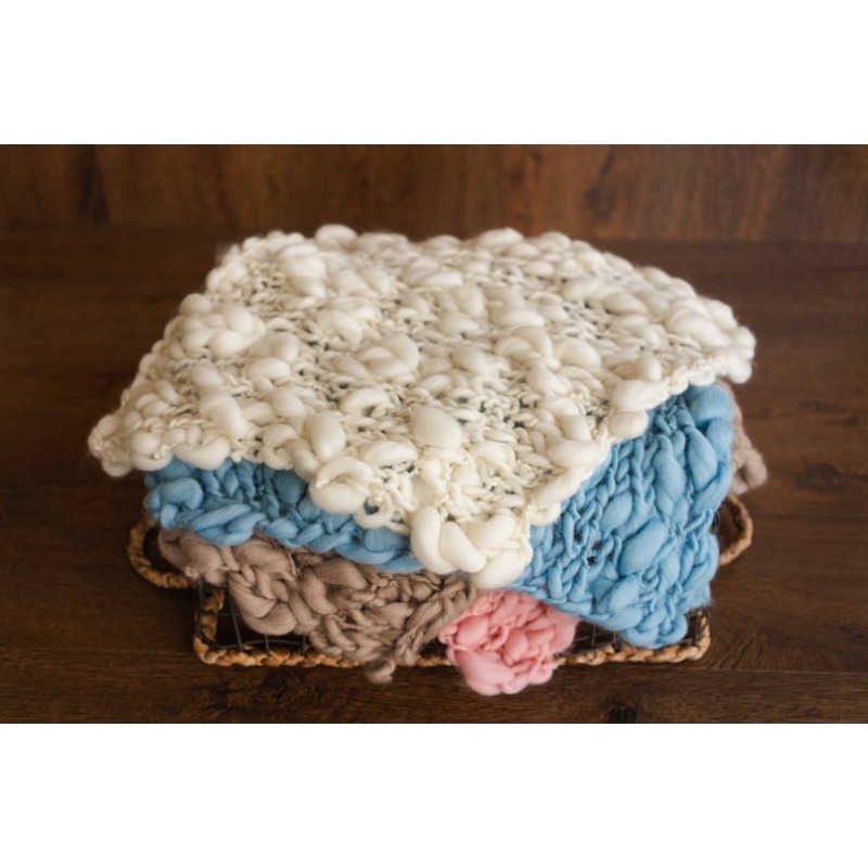 Chunky Knit Merino Baby Blanke - Baby Nursery Artwork 评论和价格