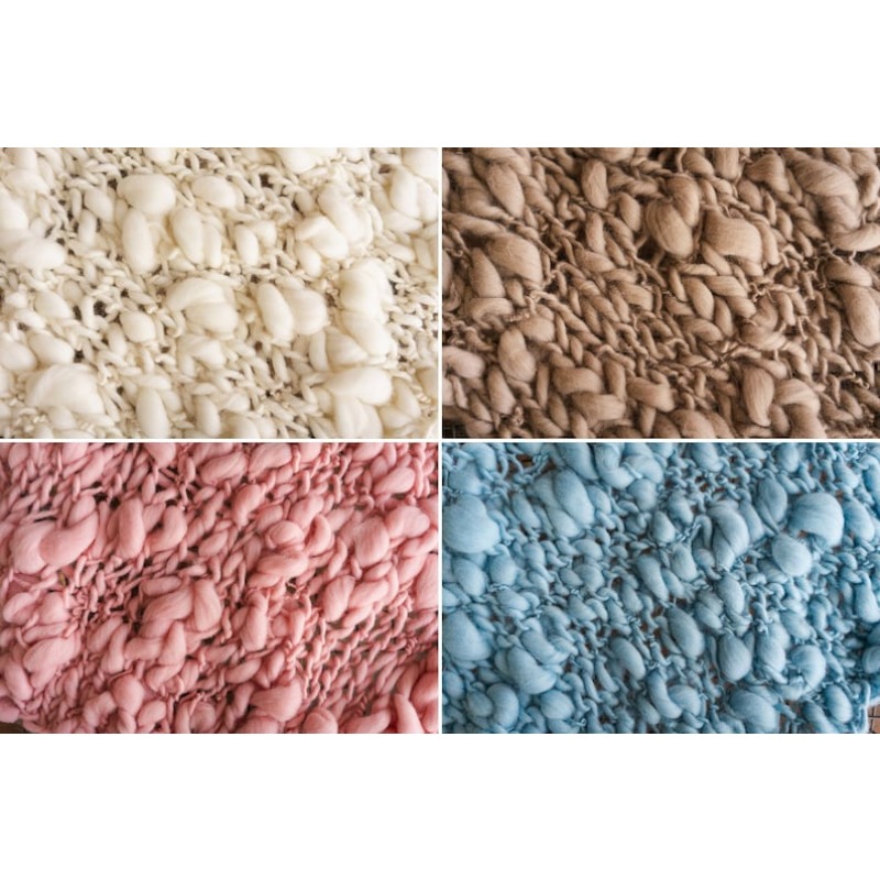 Chunky Knit Merino Baby Blanke - Baby Nursery Artwork 评论和价格
