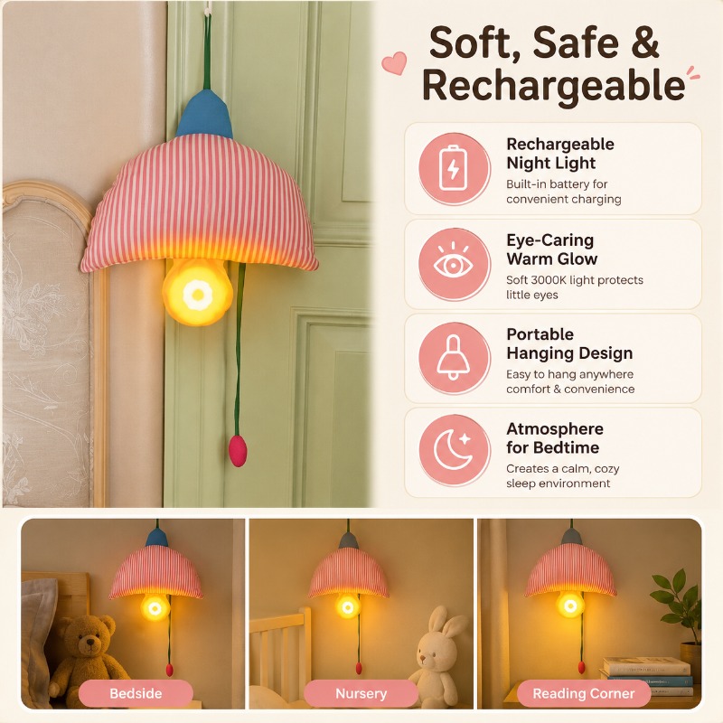 Rechargeable Hanging Night Lig - Baby Nursery Lampshade 评论和价格