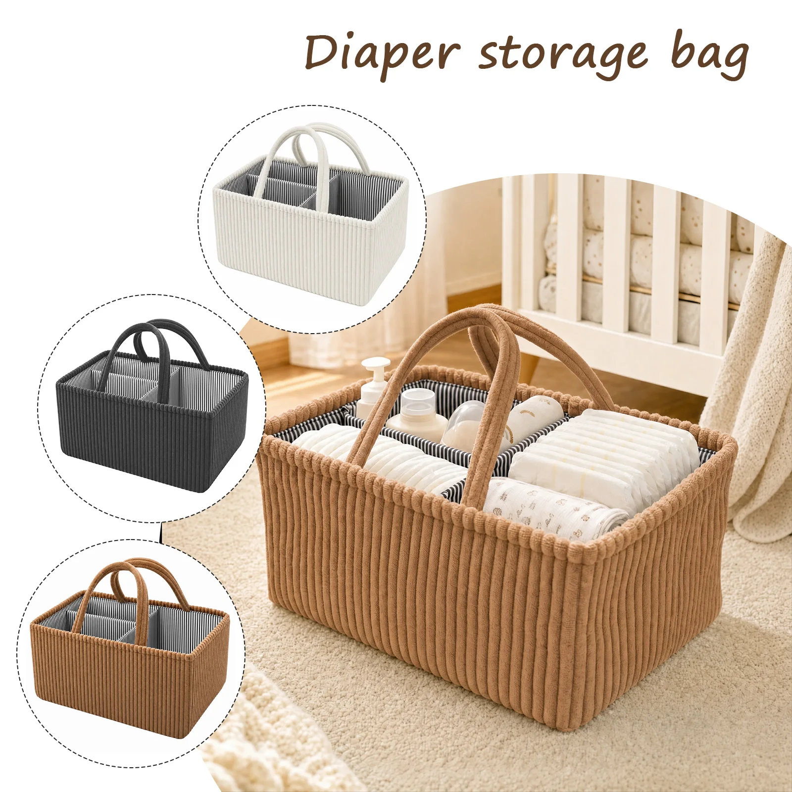 Baby Diaper Caddy Organizer Fo - Diaper Caddy Organizer 评论和价格
