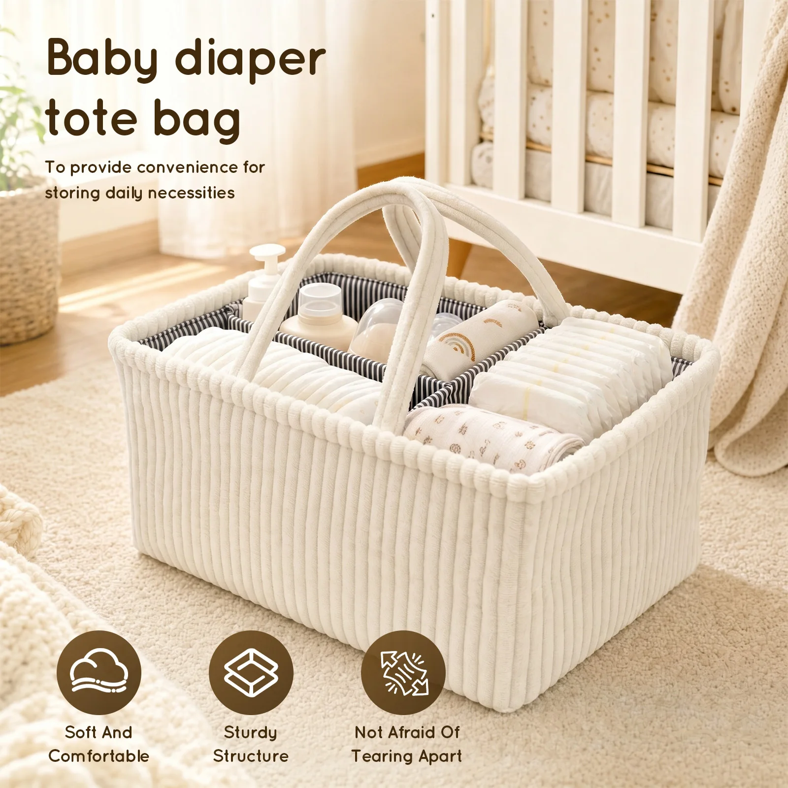 Baby Diaper Caddy Organizer Fo - Diaper Caddy Organizer 评论和价格