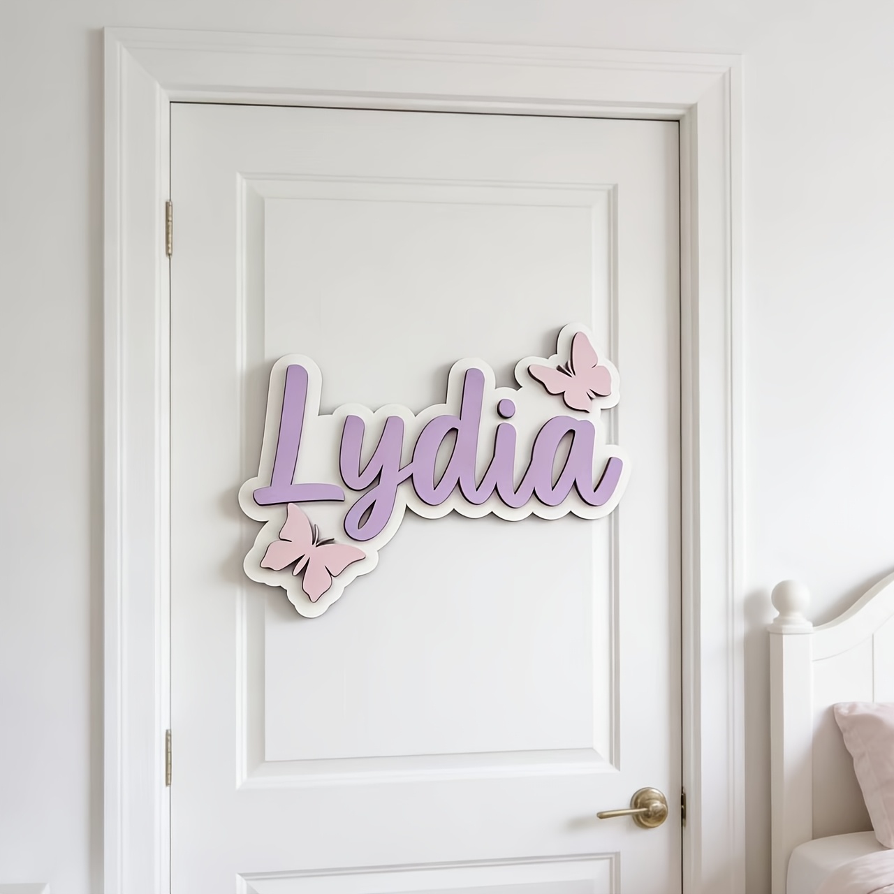 Personalized Blue & Pink Butte - Baby Nursery Artwork 评论和价格