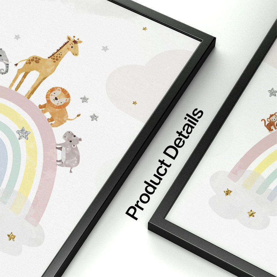 Giraffe Elephant Hot Balloon S - Baby Nursery Art 评论和价格