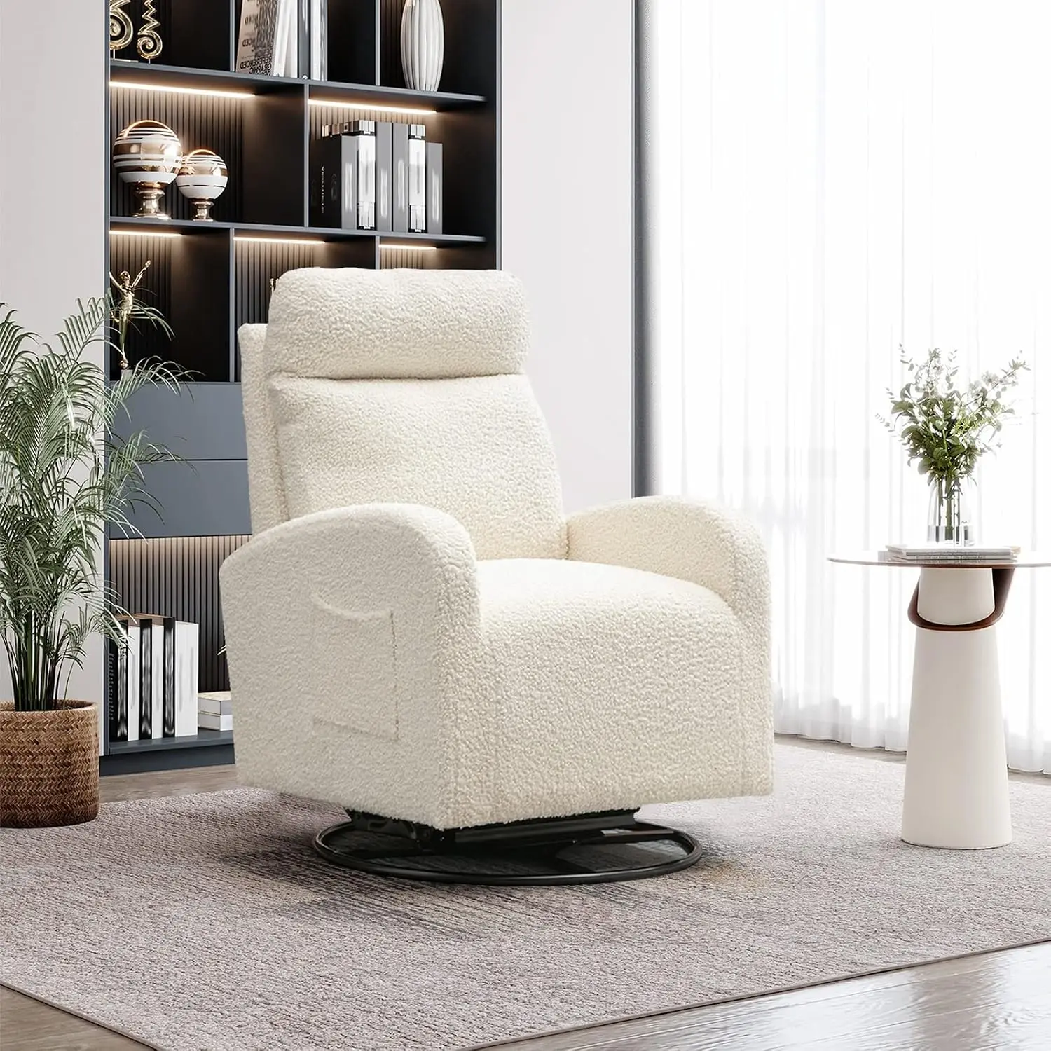 Modern Swivel Glider Chair, Up - Baby Nursery Glider Chair 评论和价格