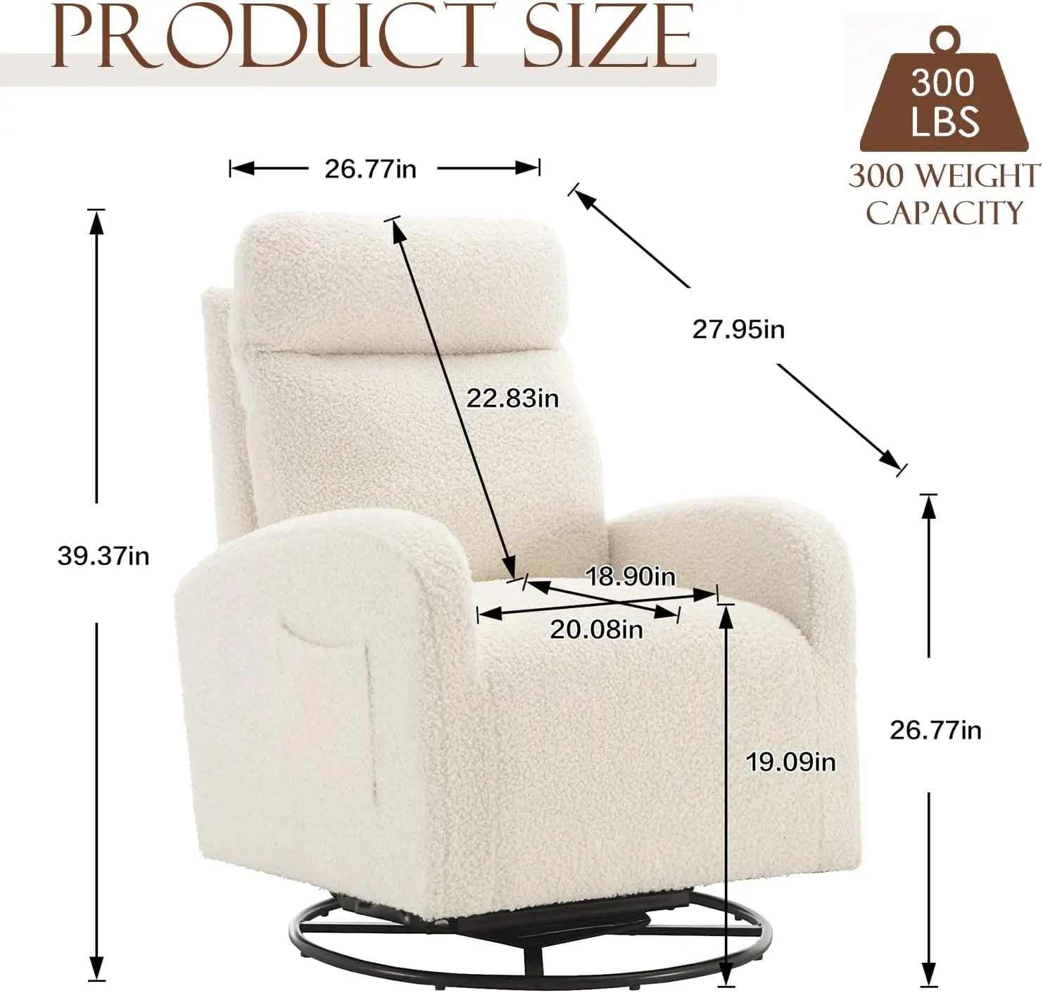 Modern Swivel Glider Chair, Up - Baby Nursery Glider Chair 评论和价格