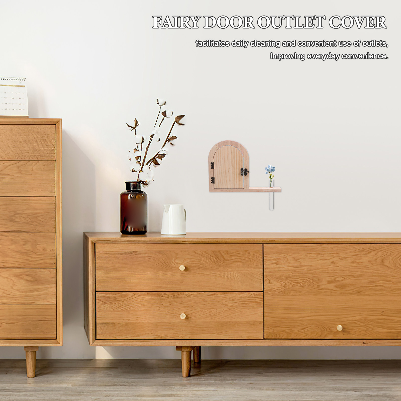 Fairy Door Outlet Cover Wooden - Baby Nursery Outlet 评论和价格