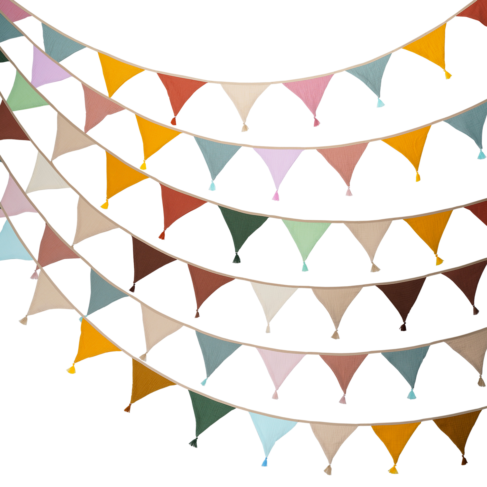 2.6M/8.5FT Nursery Fabric Bunt - Baby Nursery Artwork 评论和价格