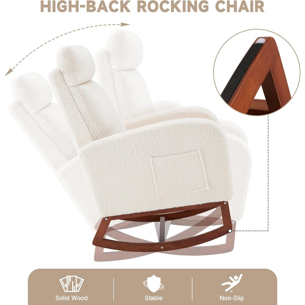 Rocking Chair Nursery Chair wi - Baby Nursery Glider Chair 评论和价格