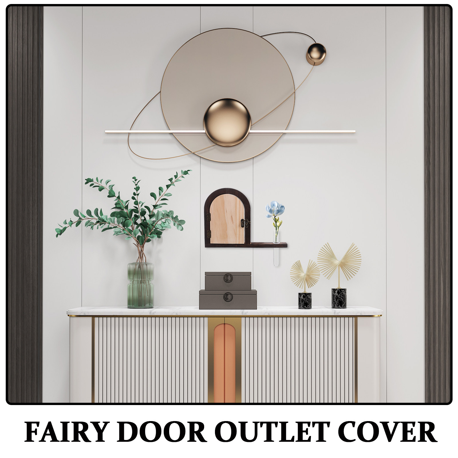 Fairy Door Outlet Cover Wooden - Baby Nursery Outlet 评论和价格