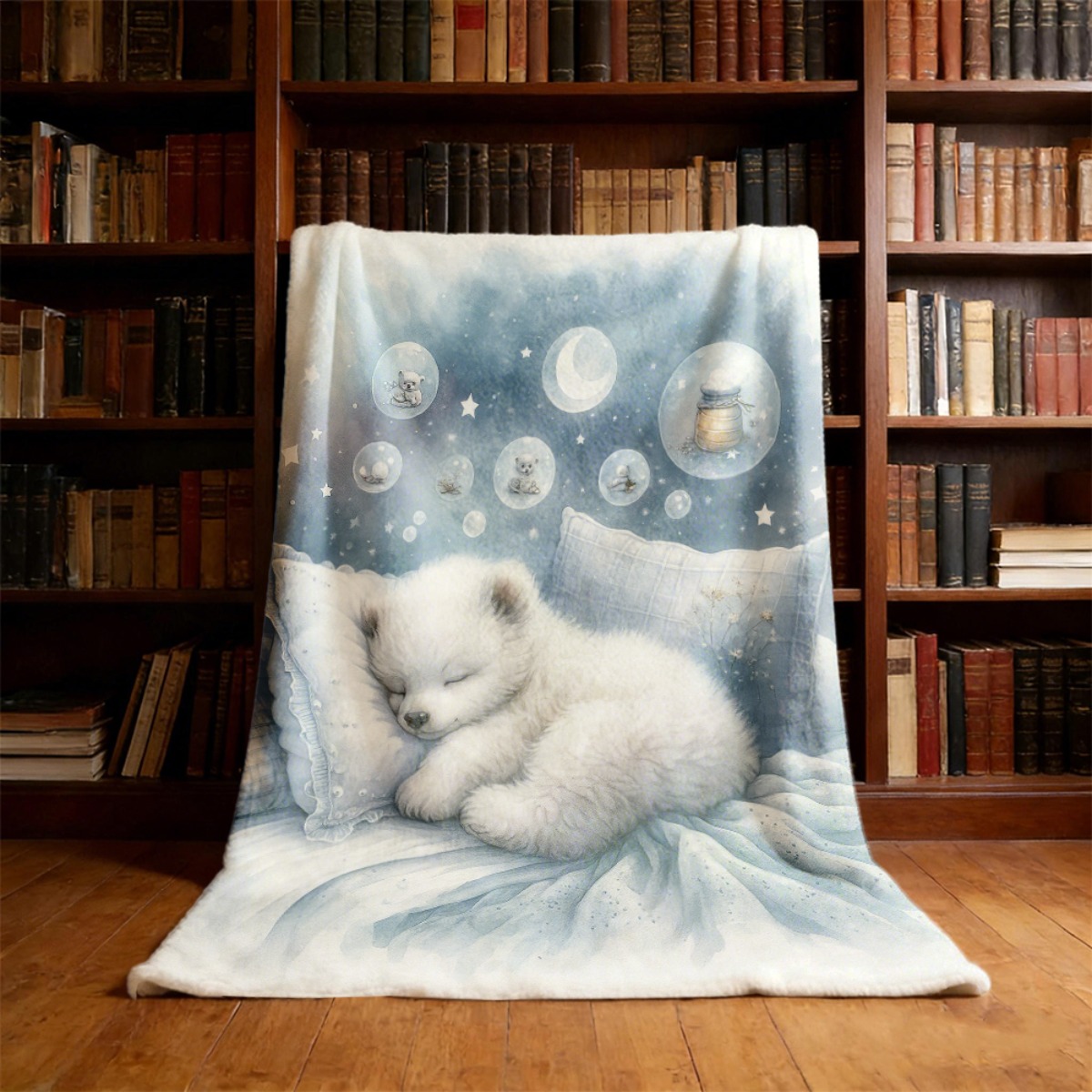 Cozy Polar Bear Nursery Throw  - Baby Nursery Bedding 评论和价格