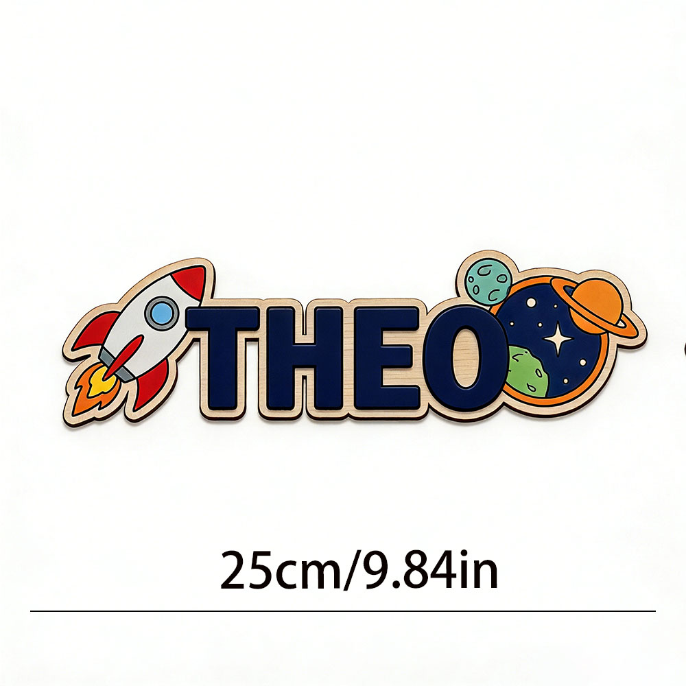 Personalized Space Rocket Name - Baby Nursery Artwork 评论和价格