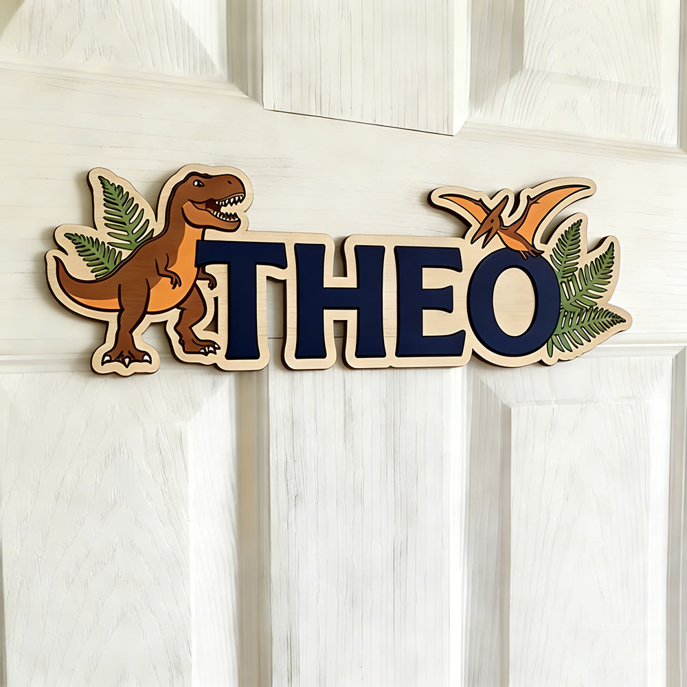 Personalized Dinosaur Name Sig - Baby Nursery Artwork 评论和价格