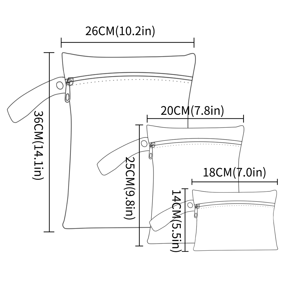 3Pcs/S Different Size Waterpro - Diaper Caddy Organizer 评论和价格