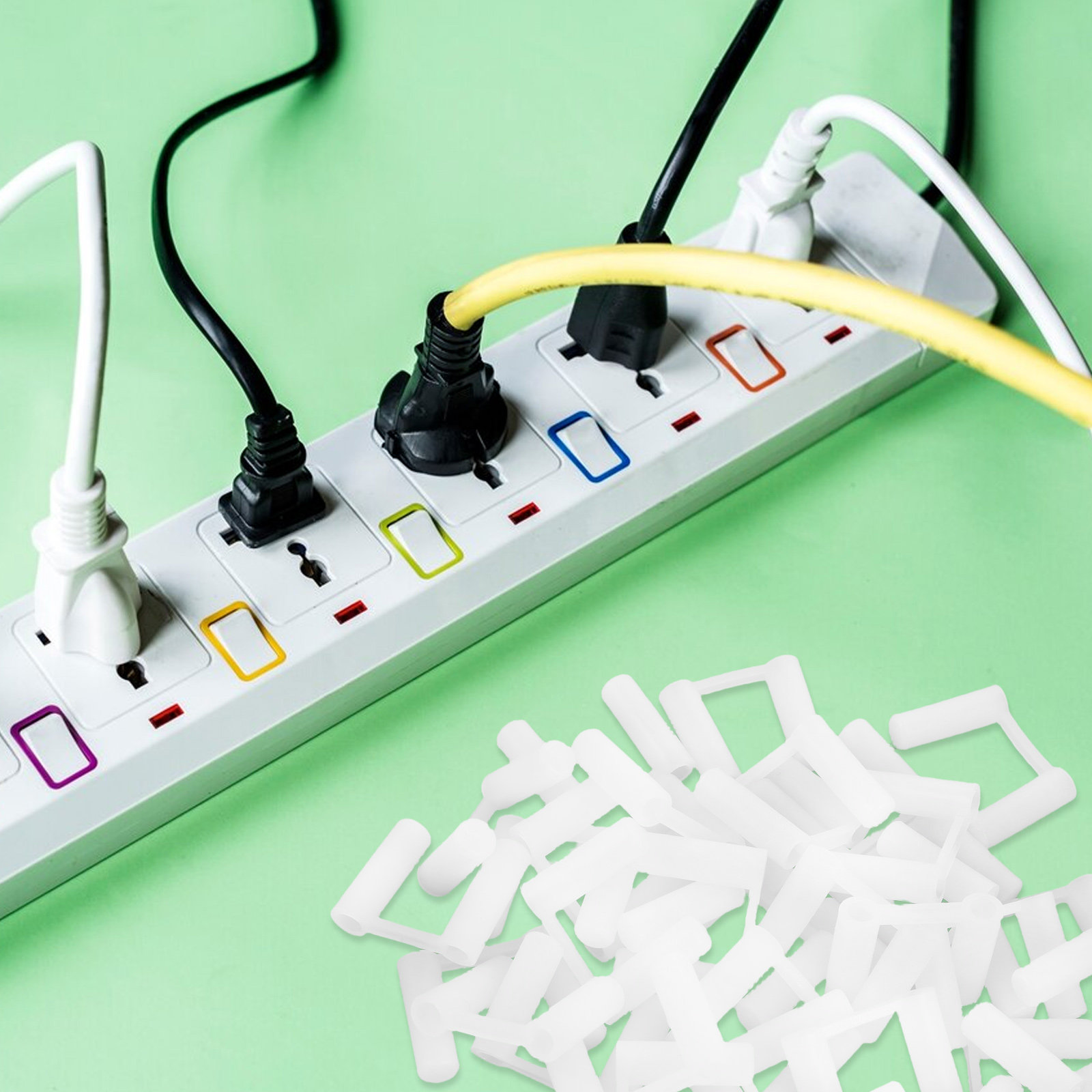 100Pcs Plastic Child Safety Pl - Baby Nursery Outlet 评论和价格