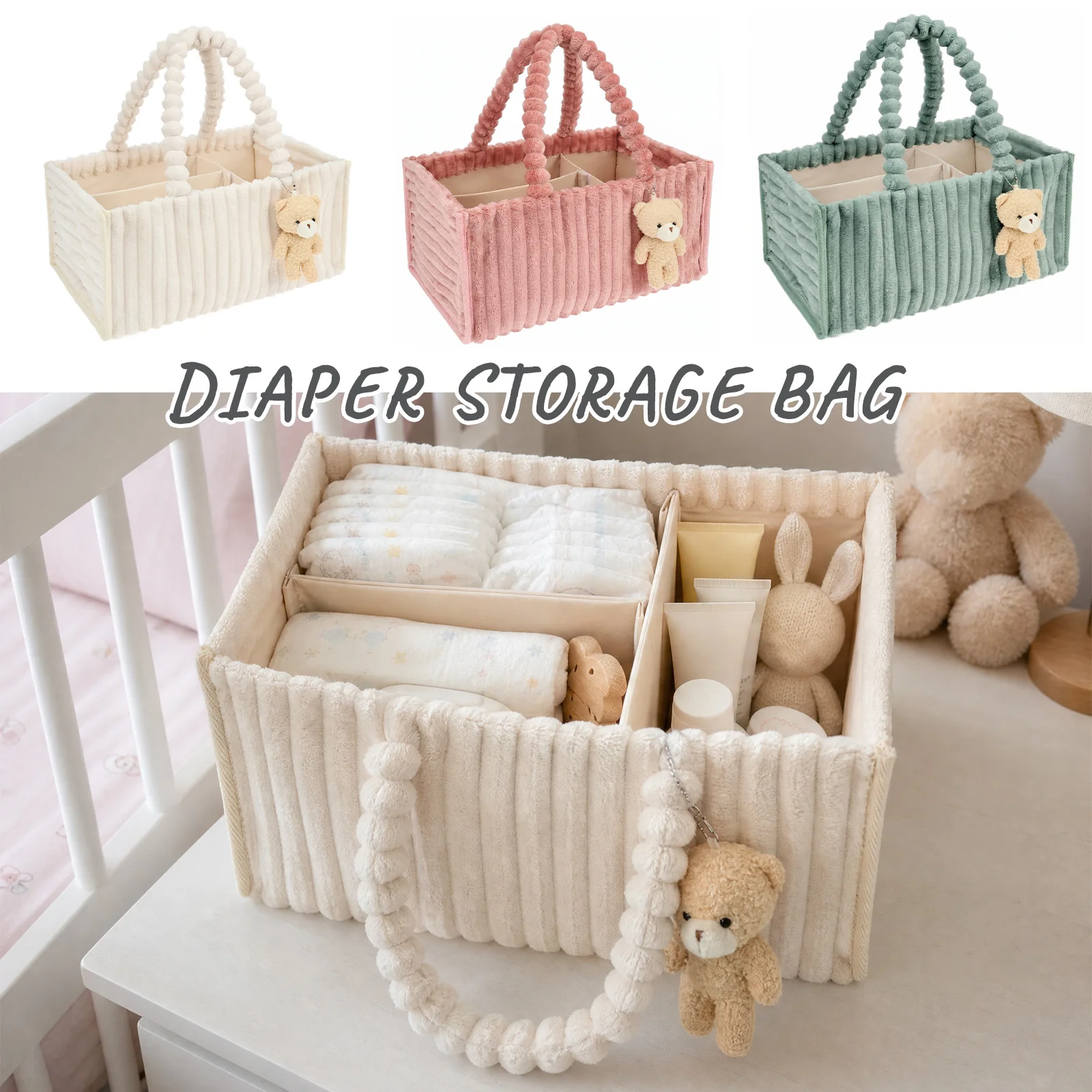 Baby Diaper Caddy Organizer Co - Diaper Caddy Organizer 评论和价格