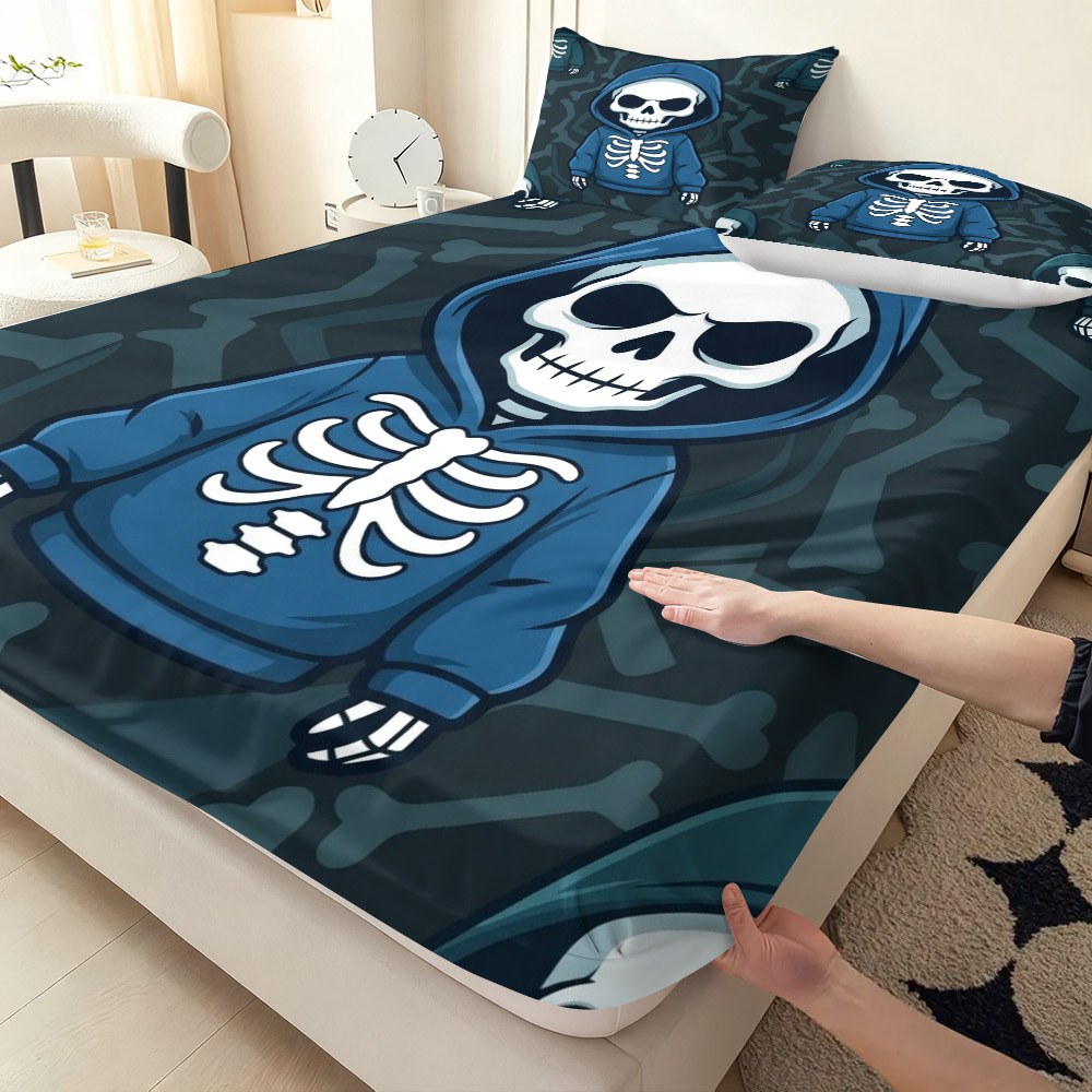 Skull Hoodie Bedding Set Bed S - Baby Nursery Bedding 评论和价格