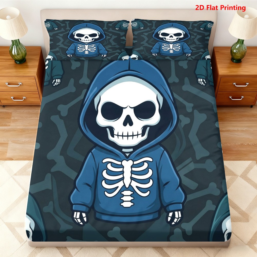 Skull Hoodie Bedding Set Bed S - Baby Nursery Bedding 评论和价格