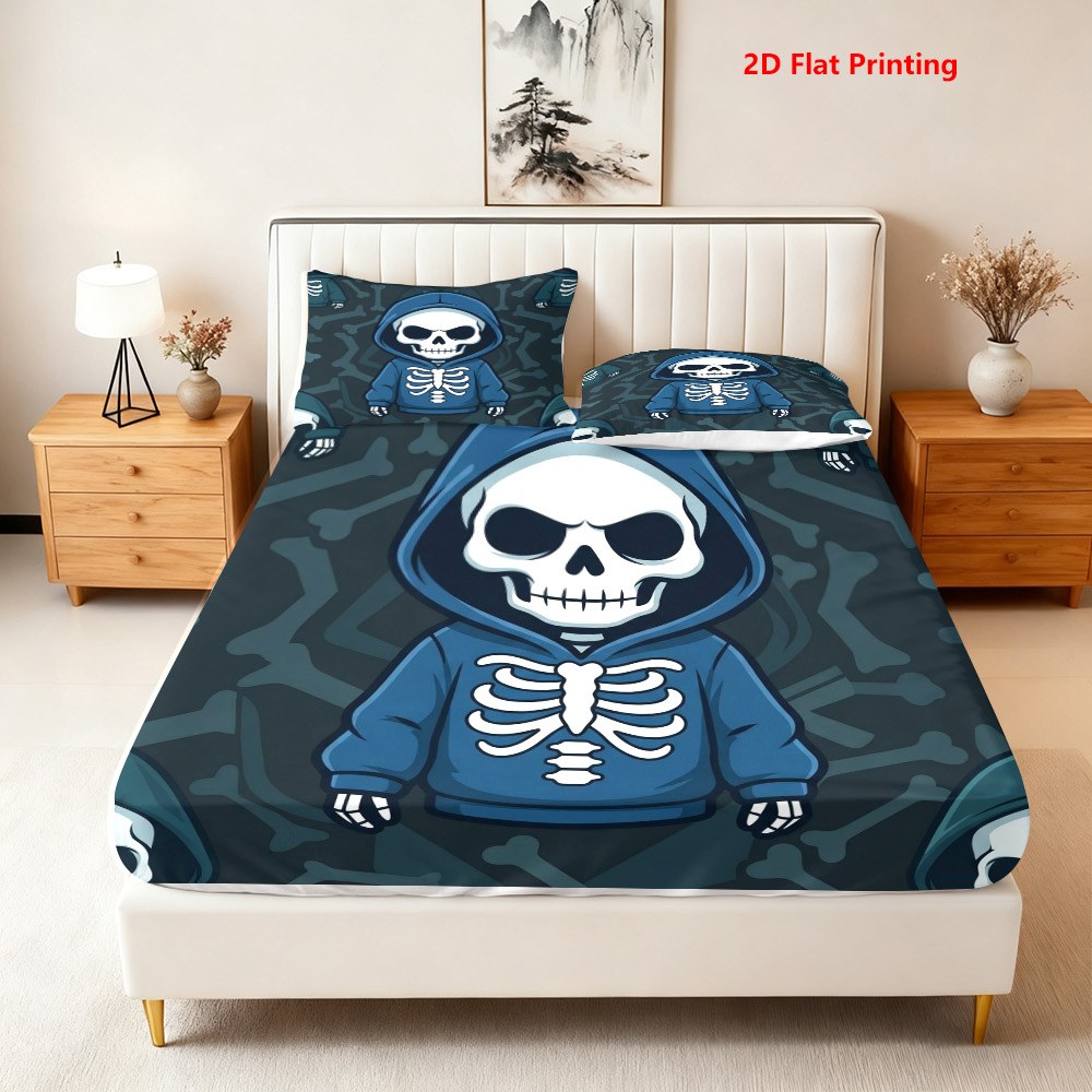 Skull Hoodie Bedding Set Bed S - Baby Nursery Bedding 评论和价格
