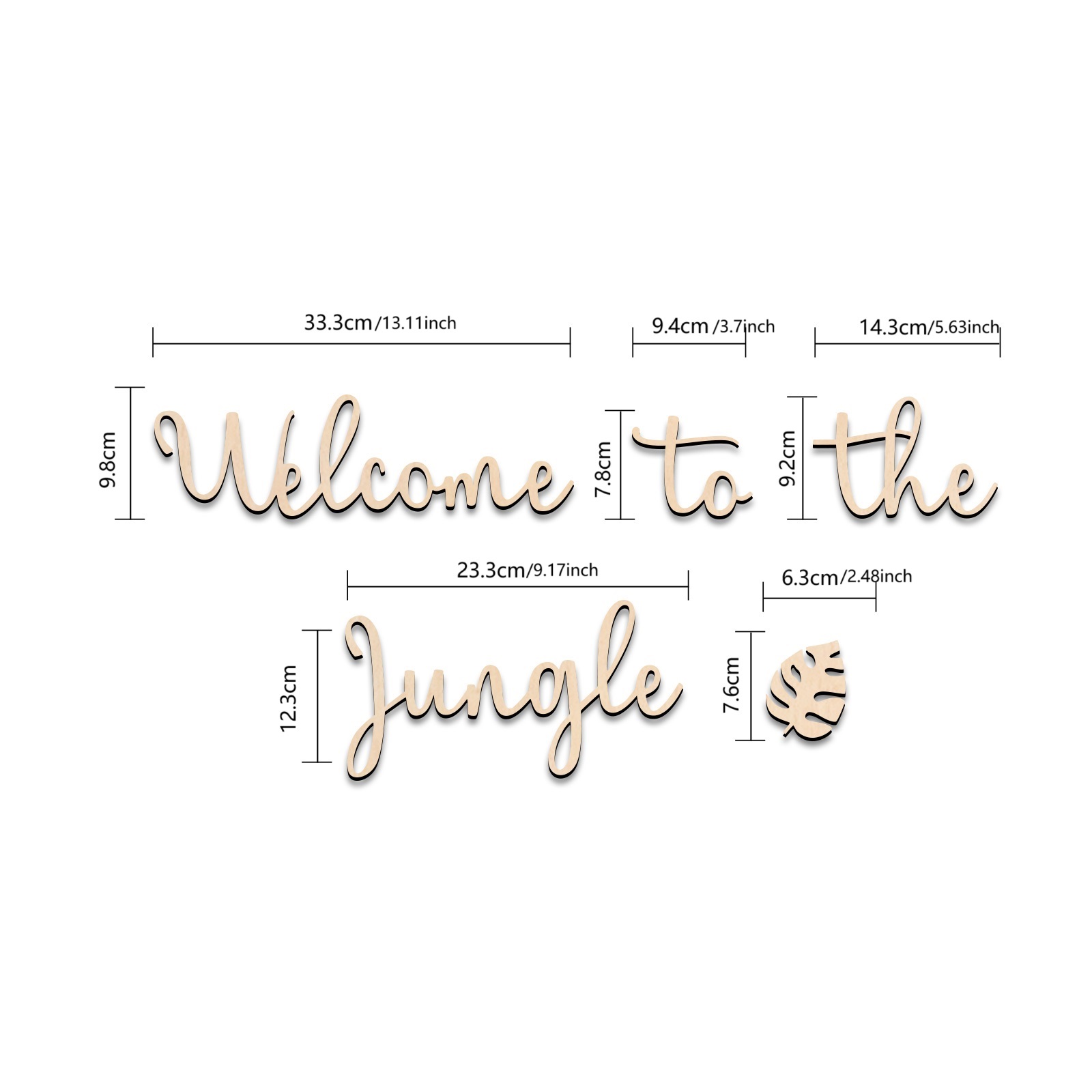 Welcome to the Jungle Wooden S - Baby Nursery Artwork 评论和价格