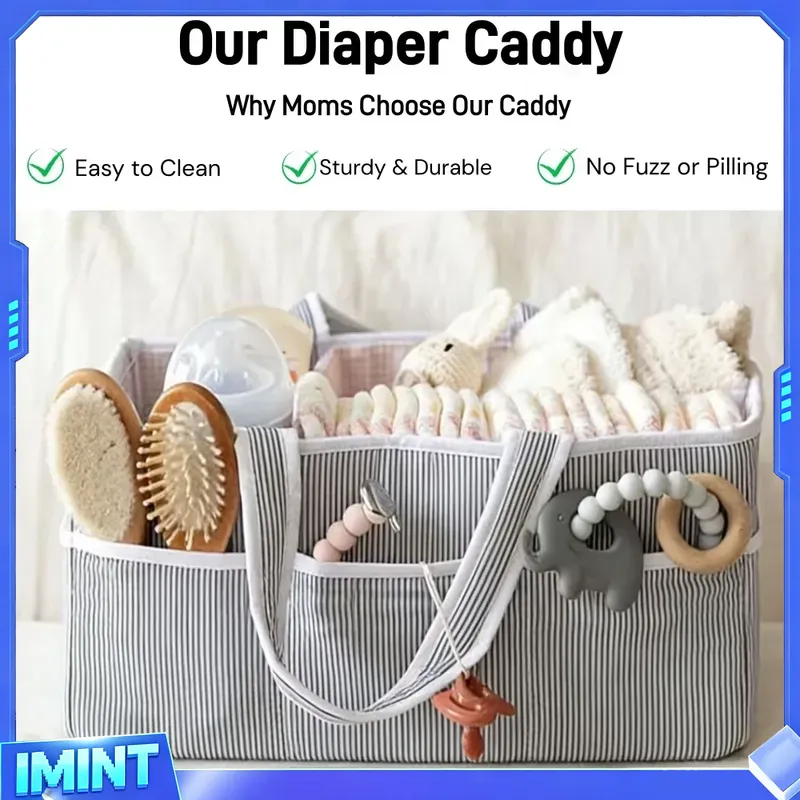 Fabric Diaper Caddy Organizer, - Diaper Caddy Organizer 评论和价格