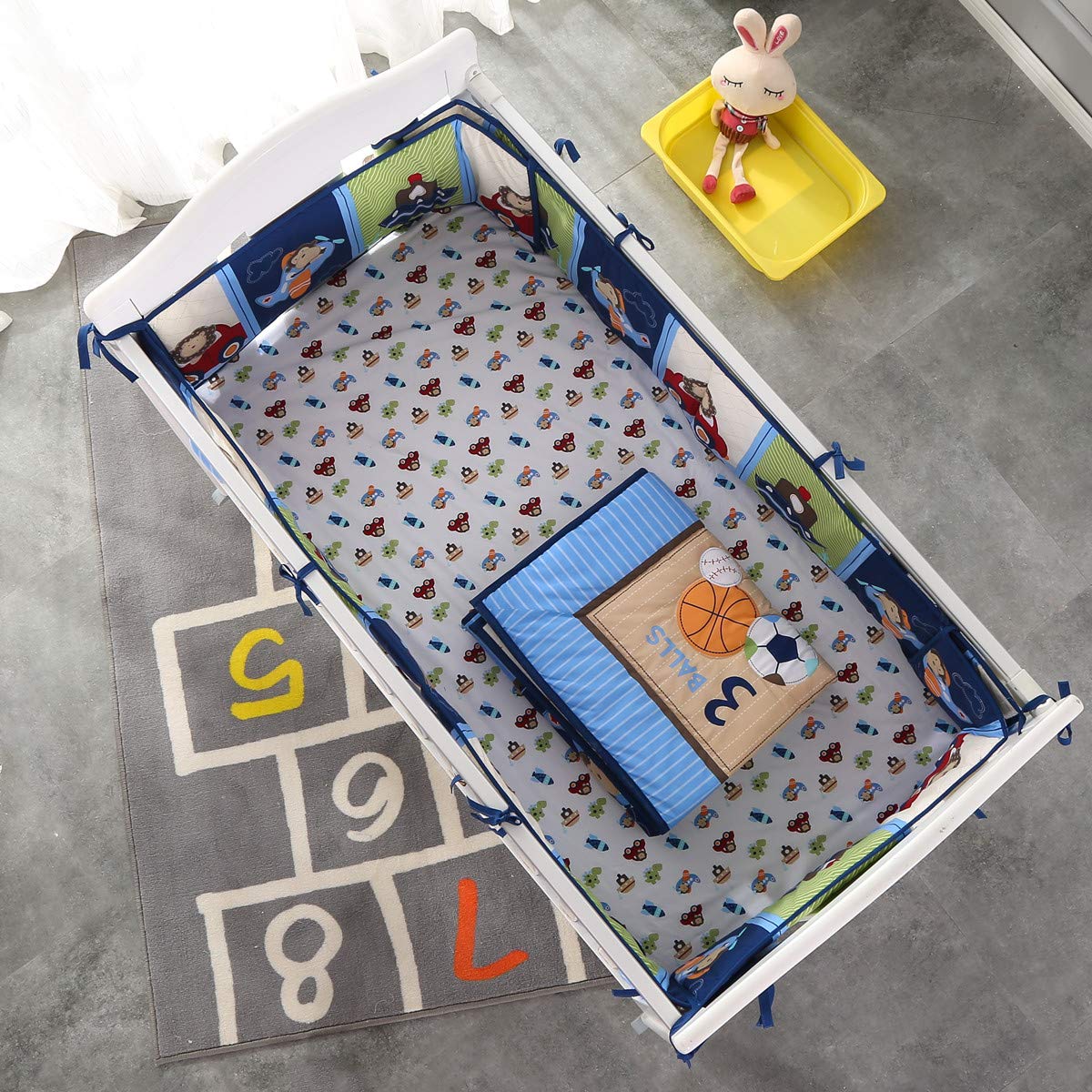 7Piece Crib Bedding Set Infant - Baby Nursery Bedding 评论和价格