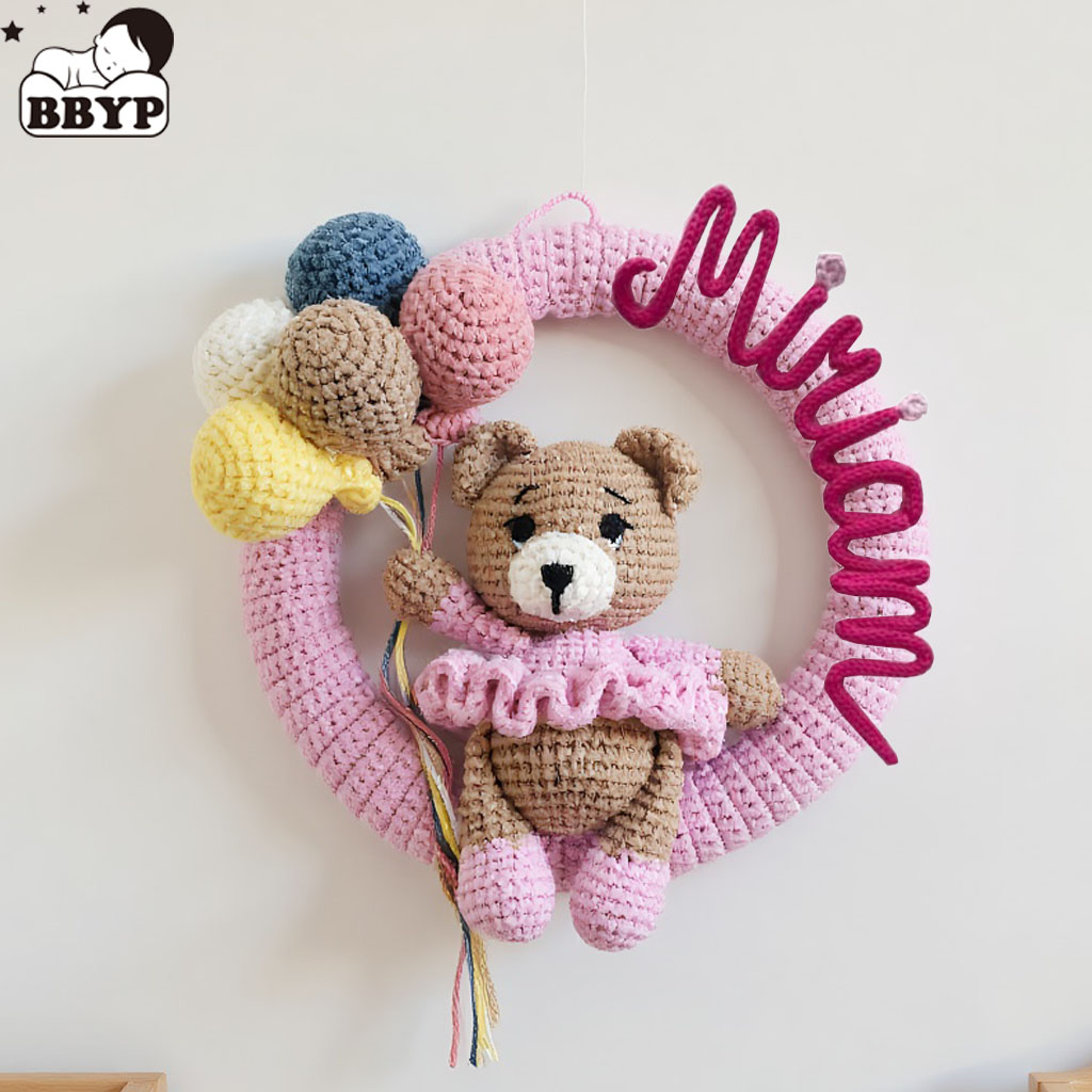 Personalized Crochet Name Wrea - Baby Nursery Artwork 评论和价格