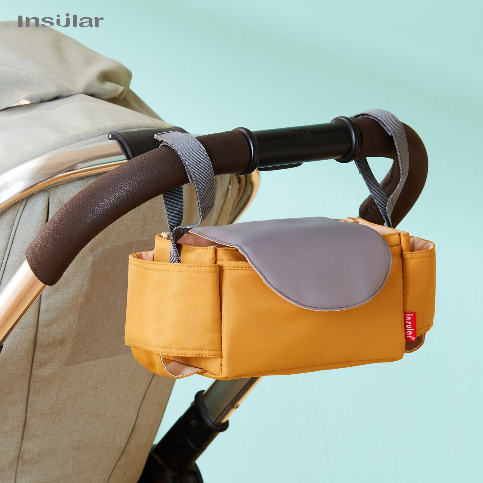 INSULAR Stroller Organizer Mom - Diaper Caddy Organizer 评论和价格