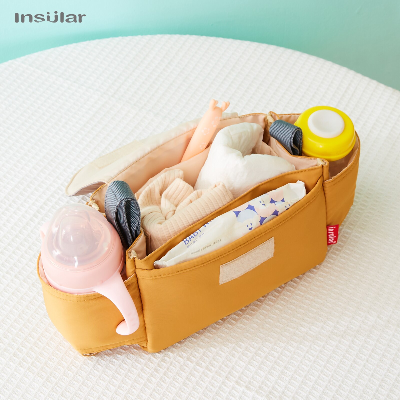 INSULAR Stroller Organizer Mom - Diaper Caddy Organizer 评论和价格